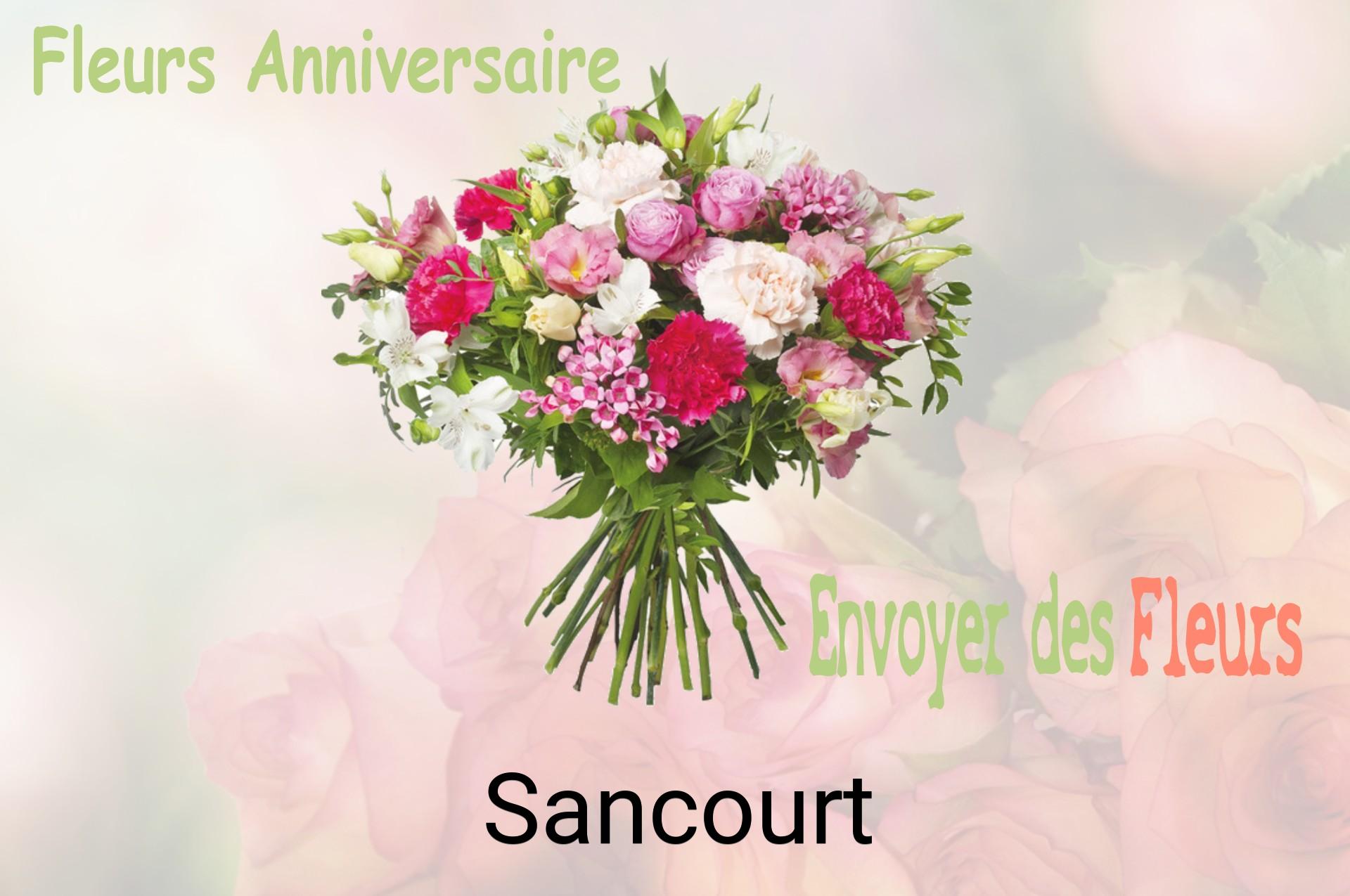 Bouquet de fleurs d’anniversaire livré à Sancourt