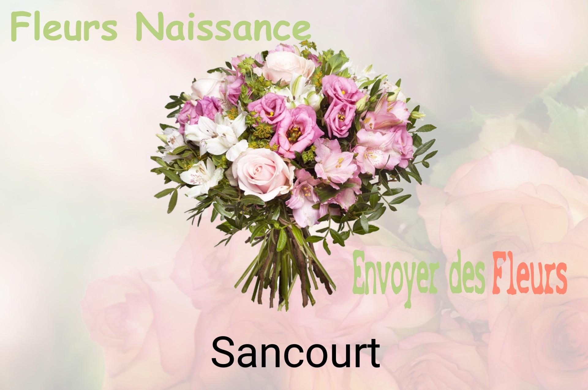 Bouquet de fleurs de naissance livré à Sancourt